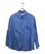 Graphpaperグラフペーパー）の古着「Oversized Regular Collar Shirt」｜ブルー