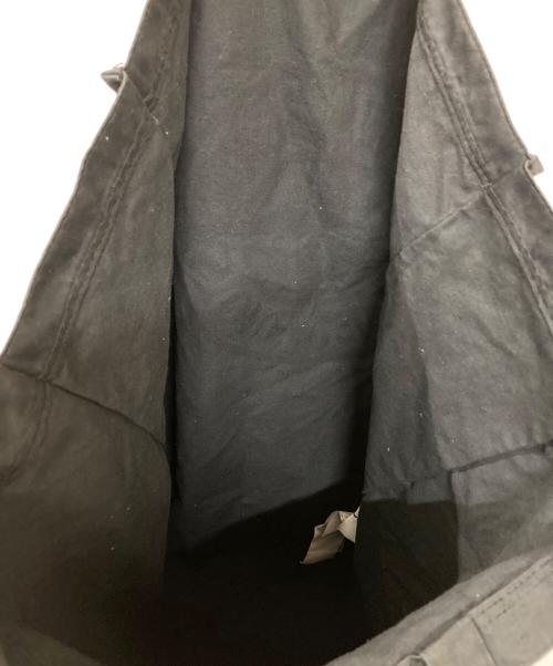 STONE ISLAND（ストーンアイランド）STONE ISLAND (ストーンアイランド) ロゴプリントトートバッグ ブラックの古着・服飾アイテム