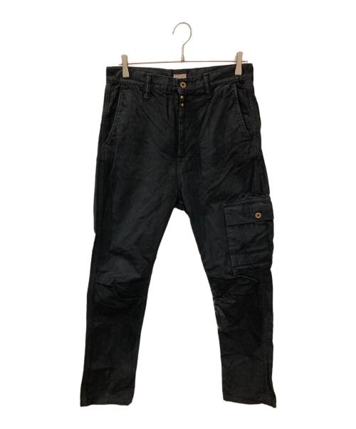 KAPITAL（キャピタル）KAPITAL (キャピタル) 薄キャンバス リンゴマンカーゴパンツ ブラック サイズ:Mの古着・服飾アイテム