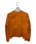 BALMAIN (バルマン) ゴートレザーノーカラージャケット オレンジ サイズ:M：5000円