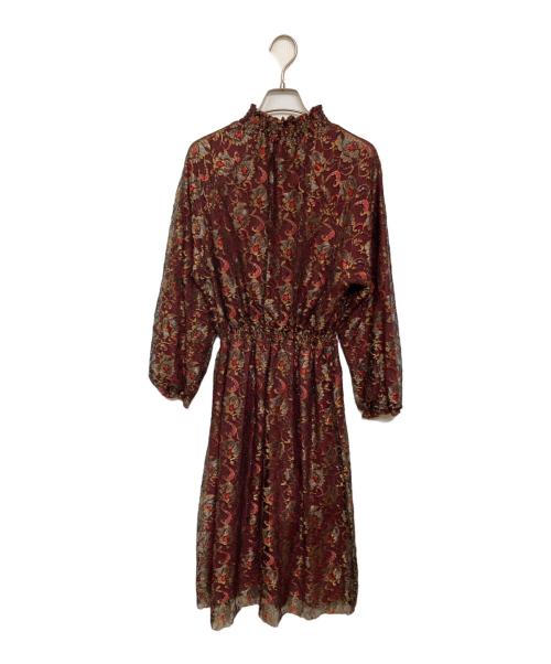VIVIENNE TAM（ヴィヴィアンタム）VIVIENNE TAM (ヴィヴィアンタム) 刺繍レースワンピース レッド サイズ:Mの古着・服飾アイテム
