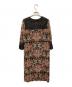 VIVIENNE TAM (ヴィヴィアンタム) プリント総柄パワーネットワンピース ブラック サイズ:42：12000円