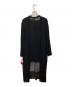 VIVIENNE TAM (ヴィヴィアンタム) メッシュ切替ジャージーロングカーディガン ブラック サイズ:M：10000円