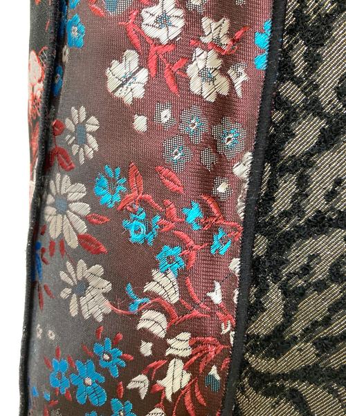 VIVIENNE TAM（ヴィヴィアンタム）VIVIENNE TAM (ヴィヴィアンタム) 異素材ジャガードスカート ブラック サイズ:40の古着・服飾アイテム