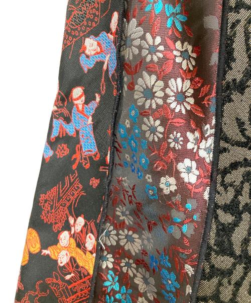 VIVIENNE TAM（ヴィヴィアンタム）VIVIENNE TAM (ヴィヴィアンタム) 異素材ジャガードスカート ブラック サイズ:40の古着・服飾アイテム