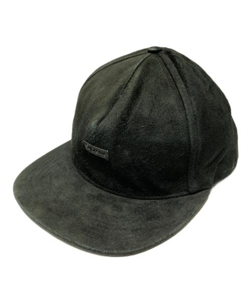 SUPREME（シュプリーム）Supreme (シュプリーム) Stencil Metal Plate Suede 5 Panel Cap ブラックの古着・服飾アイテム