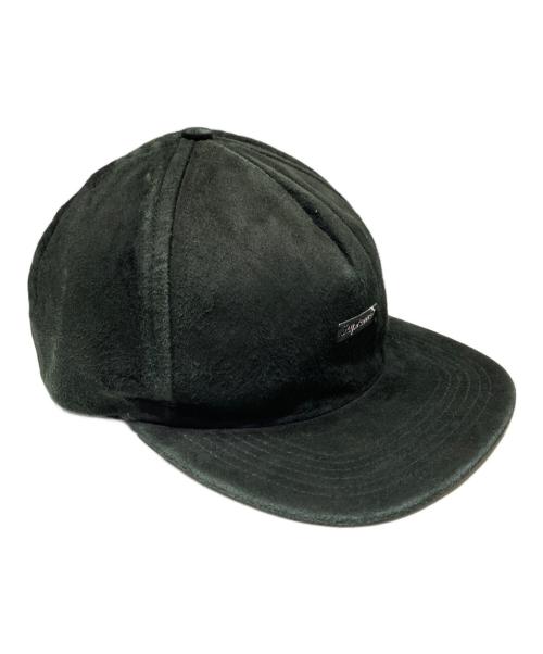 SUPREME（シュプリーム）Supreme (シュプリーム) Stencil Metal Plate Suede 5 Panel Cap ブラックの古着・服飾アイテム