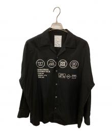 SHAREEF（シャリーフ）の古着「CARE LABEL BIG SHIRTS」｜ブラック