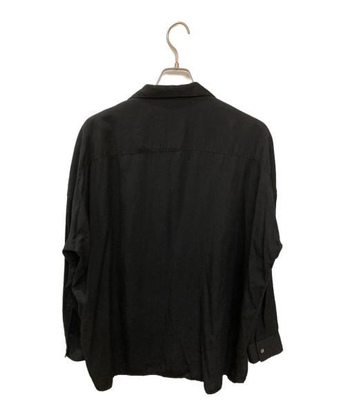 SHAREEF（シャリーフ）SHAREEF (シャリーフ) CARE LABEL BIG SHIRTS ブラック サイズ:2の古着・服飾アイテム