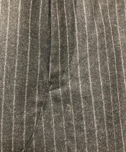 JUNYA WATANABE COMME des GARCONS（(ジュンヤワタナベ コムデギャルソン）JUNYA WATANABE COMME des GARCONS ((ジュンヤワタナベ コムデギャルソン) ストライプウールサルエルパンツ グレー サイズ:Mの古着・服飾アイテム