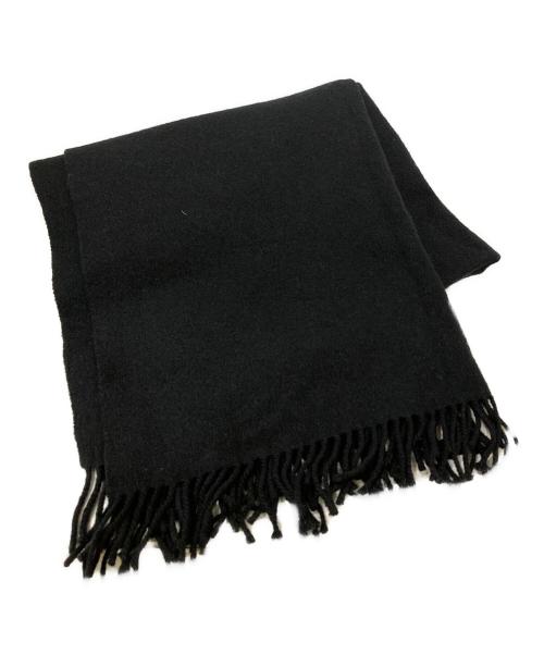 JOHNSTONS OF ELGIN（ジョンストンズオブエルガン）JOHNSTONS OF ELGIN (ジョンストンズオブエルガン) green label relaxing (グリーンレーベルリラクシング) 別注大判マフラー ブラック サイズ:不明（実寸サイズをご確認ください）の古着・服飾アイテム