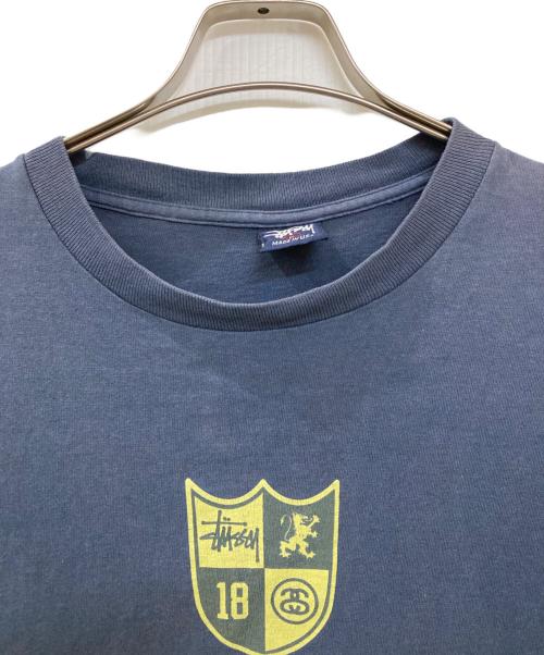 stussy（ステューシー）stussy (ステューシー) 90S グリフィンプリントTシャツ ネイビー サイズ:Lの古着・服飾アイテム