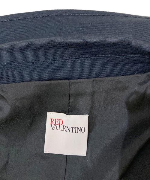 RED VALENTINO（レッドヴァレンティノ）RED VALENTINO (レッドヴァレンティノ) リボンハーフスリーブジャケット ネイビー サイズ:44の古着・服飾アイテム