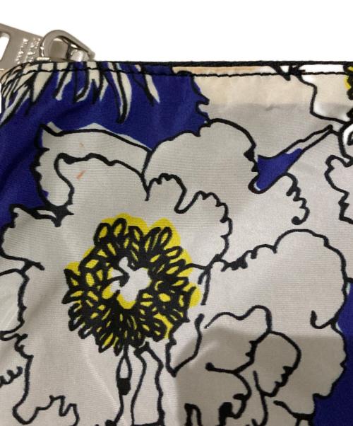 PRADA（プラダ）PRADA (プラダ) フラワーナイロントートバッグ ブルーの古着・服飾アイテム