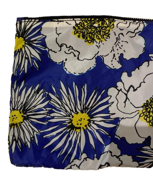 PRADA（プラダ）PRADA (プラダ) フラワーナイロントートバッグ ブルーの古着・服飾アイテム