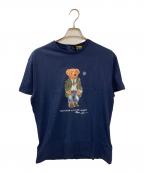 POLO RALPH LAURENポロ・ラルフローレン）の古着「ポロベアプリントTシャツ」｜ネイビー
