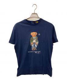 POLO RALPH LAUREN（ポロ・ラルフローレン）の古着「ポロベアプリントTシャツ」｜ネイビー