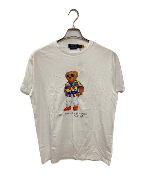 POLO RALPH LAUREN（ポロ・ラルフローレン）POLO RALPH LAUREN (ポロ・ラルフローレン) ポロベアプリントTシャツ ホワイト サイズ:Sの古着・服飾アイテム