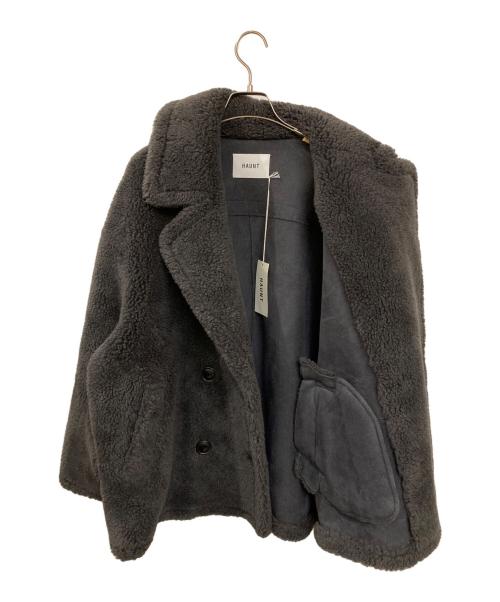 haunt（ハウント）haunt (ハウント) ボアコート グレー サイズ:38の古着・服飾アイテム