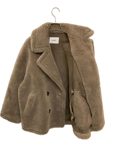 haunt（ハウント）haunt (ハウント) ボアコート ブラウン サイズ:36の古着・服飾アイテム