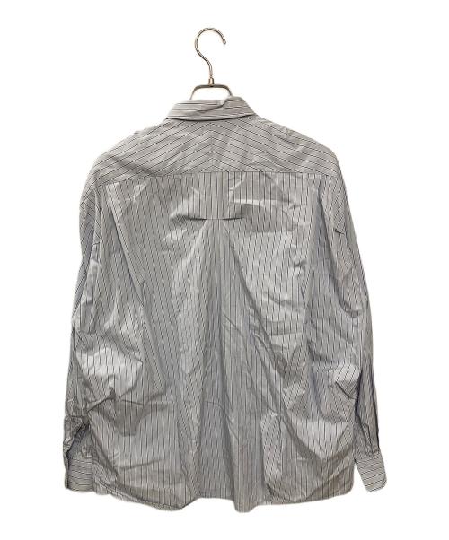 THOMAS MASON（トーマスメイソン）THOMAS MASON (トーマスメイソン) N.HOOLYWOOD (エヌ ハリウッド) ストライプシャツ ブルー サイズ:不明(実寸サイズをご確認ください)の古着・服飾アイテム