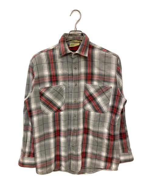 ST JOHN'S BAY（セントジョンズベイ）ST JOHN'S BAY (セントジョンズベイ) BIG MAC (ビッグマック) チェックネルシャツ グレー サイズ:Mの古着・服飾アイテム