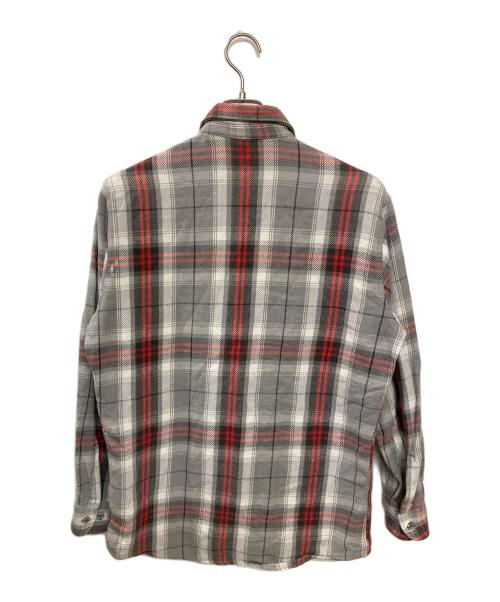 ST JOHN'S BAY（セントジョンズベイ）ST JOHN'S BAY (セントジョンズベイ) BIG MAC (ビッグマック) チェックネルシャツ グレー サイズ:Mの古着・服飾アイテム