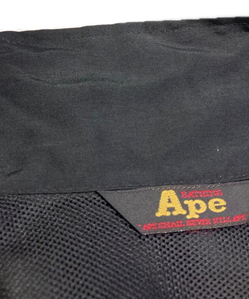 A BATHING APE（ア ベイシング エイプ）A BATHING APE (ア ベイシング エイプ) 初期ロゴプリントナイロンスイングトップ ブラック サイズ:Lの古着・服飾アイテム