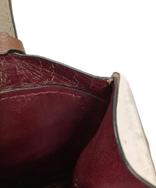 MARC JACOBS（マークジェイコブズ）MARC JACOBS (マークジェイコブス) 配色レザー2WAYバッグ ベージュの古着・服飾アイテム