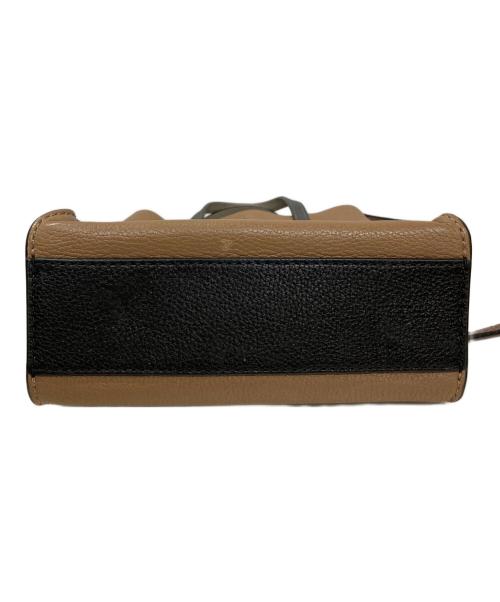 MARC JACOBS（マークジェイコブズ）MARC JACOBS (マークジェイコブス) 配色レザー2WAYバッグ ベージュの古着・服飾アイテム