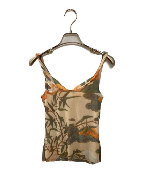 VIVIENNE TAM（ヴィヴィアンタム）VIVIENNE TAM (ヴィヴィアンタム) パワーネットプリントカットソー カーキの古着・服飾アイテム