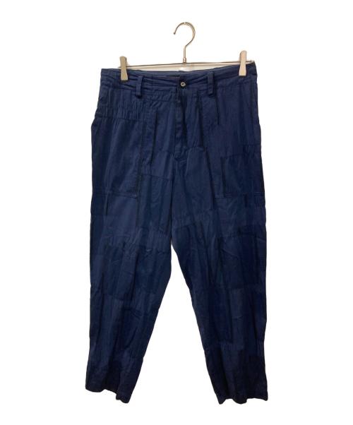 Y's（ワイズ）Y's (ワイズ) パッチワークステッチコットンテーパードパンツ ネイビー サイズ:XSの古着・服飾アイテム