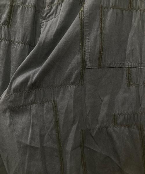 Y's（ワイズ）Y's (ワイズ) パッチワークステッチコットンテーパードパンツ ネイビー サイズ:XSの古着・服飾アイテム