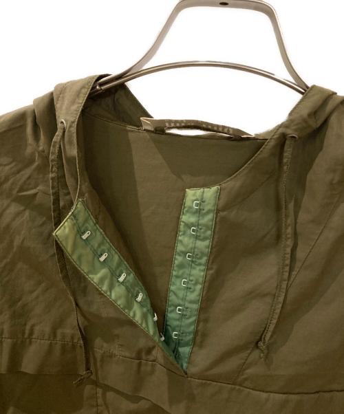 MIU MIU（ミュウミュウ）MIU MIU (ミュウミュウ) 90S コットンナイロンフードプルオーバー オリーブ サイズ:SIZE40の古着・服飾アイテム