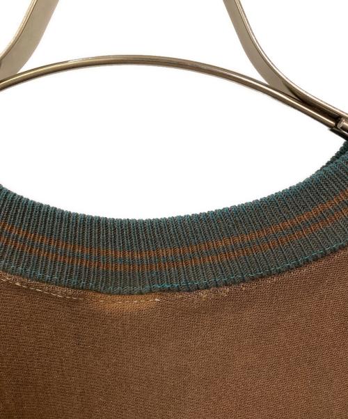 Champion（チャンピオン）Champion (チャンピオン) 90S カラーリブ配色スウェット ブラウン サイズ:XXLの古着・服飾アイテム