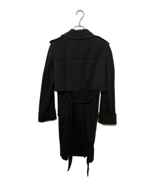 CHANEL（シャネル）CHANEL (シャネル) ココマークボタンウールジャージートレンチコート ネイビー サイズ:38の古着・服飾アイテム