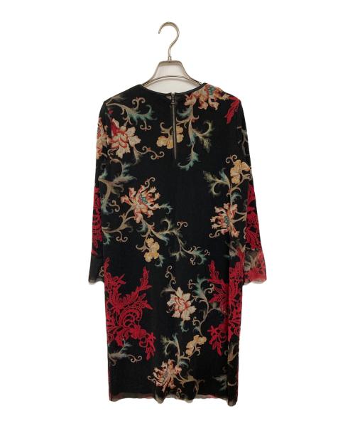 VIVIENNE TAM（ヴィヴィアンタム）VIVIENNE TAM (ヴィヴィアンタム) 総柄パワーネットワンピース ブラック サイズ:42の古着・服飾アイテム