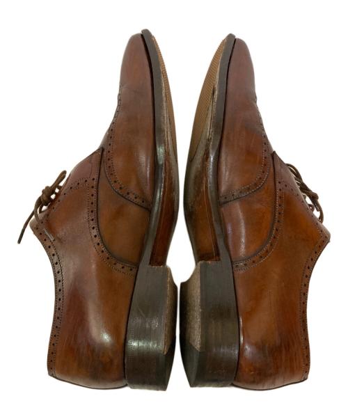 Santoni（サントーニ）Santoni (サントーニ) ウィングチップシューズ ブラウン サイズ:39の古着・服飾アイテム