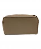 大峽製鞄オオバセイホウ）の古着「グレインレザーポーチ」｜ブラウン