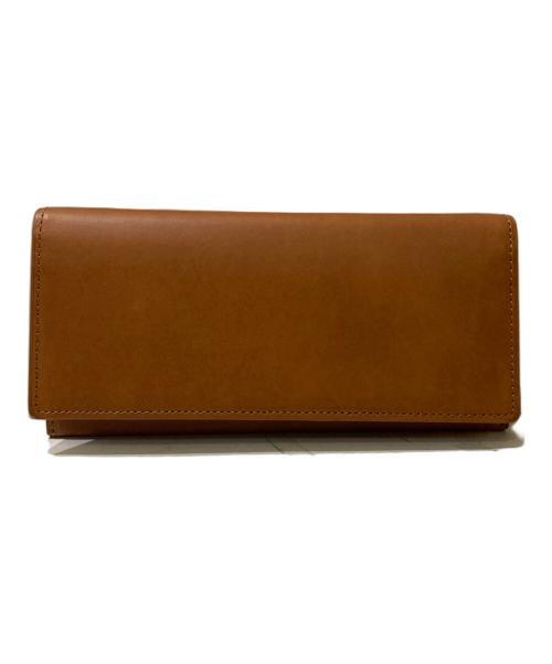 大峽製鞄（オオバセイホウ）大峽製鞄 (オオバセイホウ) 束入れ(笹襠)小銭付へり返し・長財布 ブラウンの古着・服飾アイテム