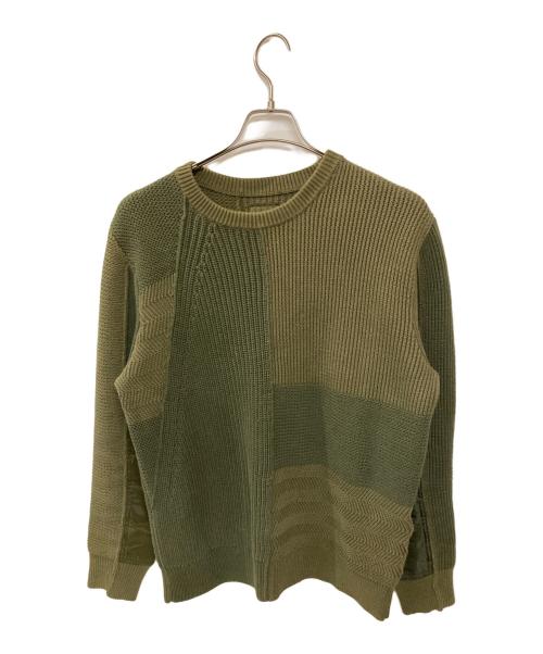DIESEL（ディーゼル）DIESEL (ディーゼル) K-YUKON/クルーネックニット カーキ サイズ:Sの古着・服飾アイテム