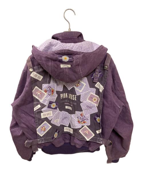 PINK HOUSE（ピンクハウス）PINK HOUSE (ピンクハウス) ボンバージャケット パープル サイズ:不明(実寸サイズをご確認ください)の古着・服飾アイテム