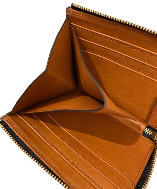 CRAFSTO（クラフスト）CRAFSTO (クラフスト) シェルコードバン L字ファスナー財布 ネイビーの古着・服飾アイテム