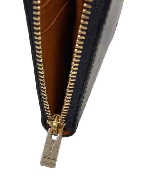 CRAFSTO（クラフスト）CRAFSTO (クラフスト) シェルコードバン L字ファスナー財布 ネイビーの古着・服飾アイテム