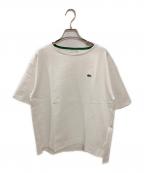 LACOSTEラコステ）の古着「ミラノリブニット ボクシー Tシャツ」｜ホワイト