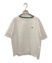 LACOSTE（ラコステ）の古着「ミラノリブニット ボクシー Tシャツ」｜ホワイト