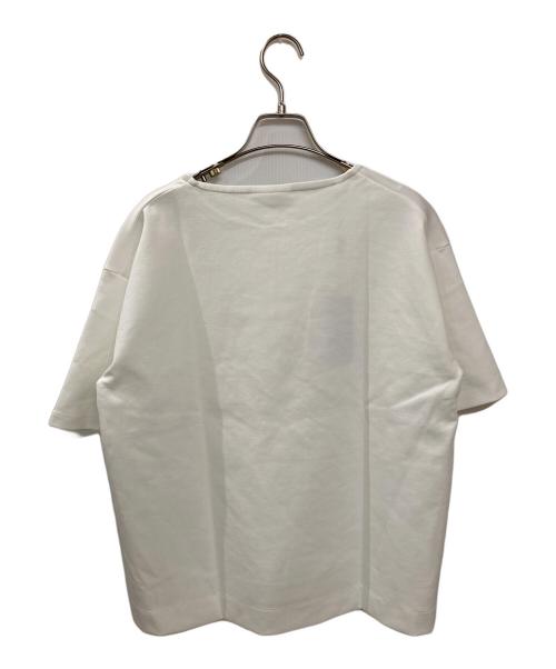 LACOSTE（ラコステ）LACOSTE (ラコステ) ミラノリブニット ボクシー Tシャツ ホワイト サイズ:36の古着・服飾アイテム