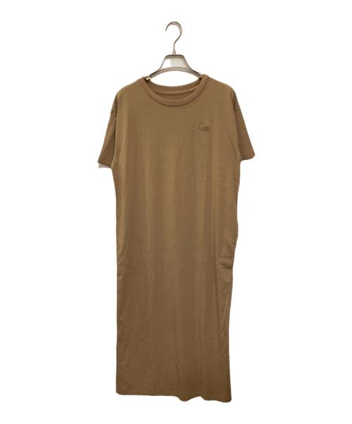 THE NORTH FACE（ザ ノース フェイス）THE NORTH FACE (ザ ノース フェイス) ショートスリーブワンピースクルー ブラウン サイズ:Lの古着・服飾アイテム