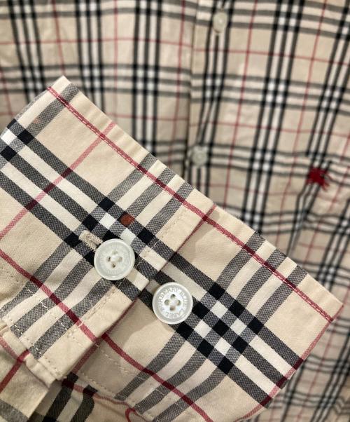 BURBERRY BLUE LABEL（バーバリーロンドンブルーレーベル）BURBERRY BLUE LABEL (バーバリーロンドンブルーレーベル) ノバチェックシャツ ベージュ サイズ:Lの古着・服飾アイテム