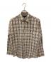 BURBERRY BLUE LABEL（バーバリーロンドンブルーレーベル）の古着「ノバチェックシャツ」｜ベージュ